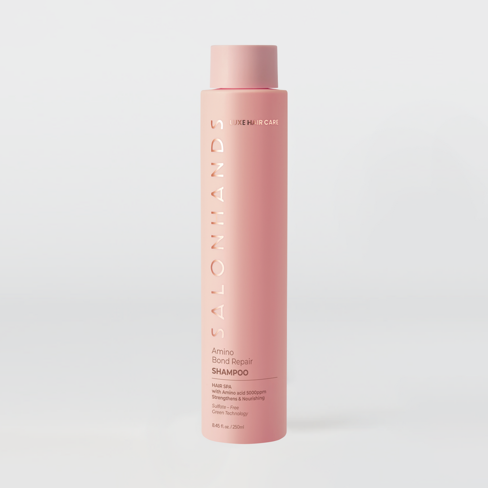 [SALONHANDS] Amino Bond Repair Shampoo 250ml – Intensive Hair Repair with 5000ppm Amino Acids for Instant Recovery and Voluminous, Gorgeous Locks - Made in Korea